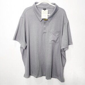 Duluth Trading Co Powercord Short Sleeve Cordura Polo Size 3XL Gray Durable